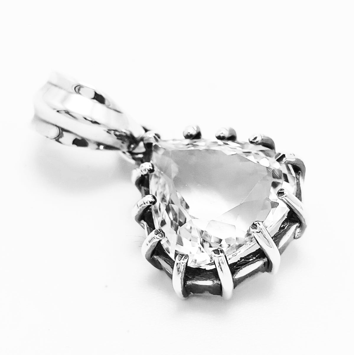 925 Sterling Silver Crystal Gemstone Pendent