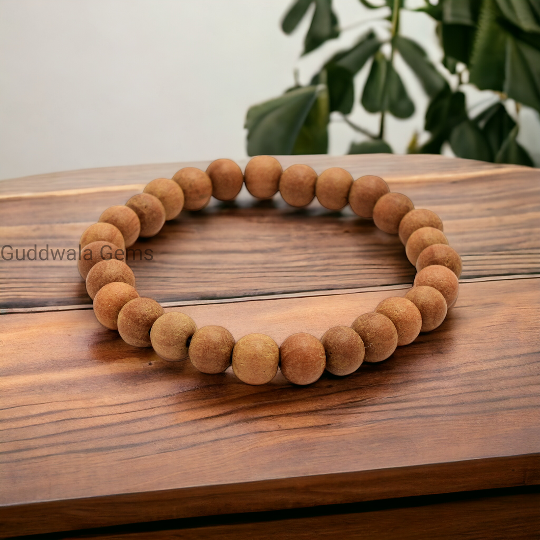 Certified Sandalwood Beaded Bracelet - Serenity & Spirituality